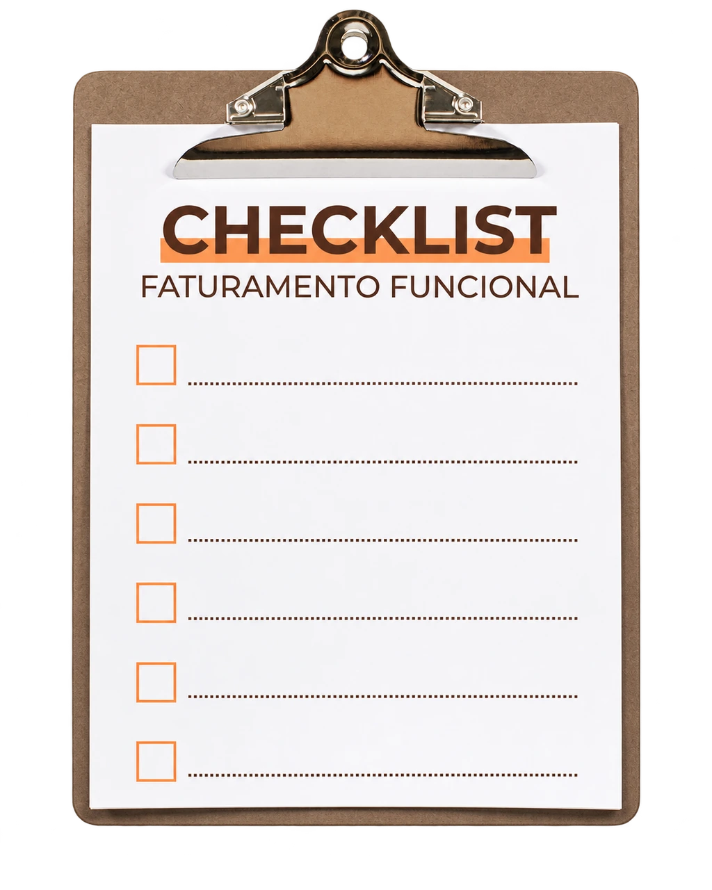 Checklist faturamento funcional